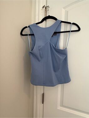 Sunday in Brooklyn Light Blue Sculpted Tank Top